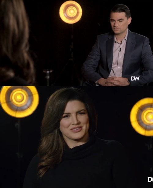 Ben and Gina | image tagged in ben shapiro,gina carano,interview,wet ass p-word | made w/ Imgflip meme maker