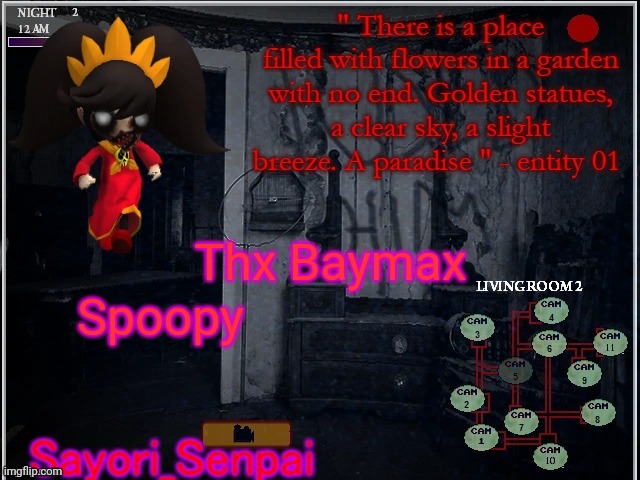 . | Spoopy; Thx Baymax | image tagged in sayori's s p o o p y temp | made w/ Imgflip meme maker