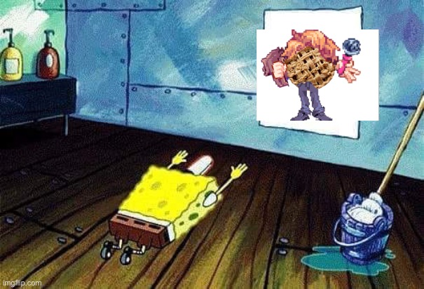 All hail senPIE | image tagged in spongebob bows down | made w/ Imgflip meme maker