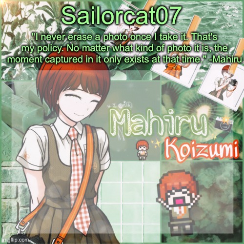 High Quality Sailor's Mahiru temp Blank Meme Template