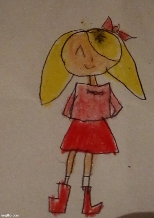 I drew Paula Polestar from Earthbound | made w/ Imgflip meme maker