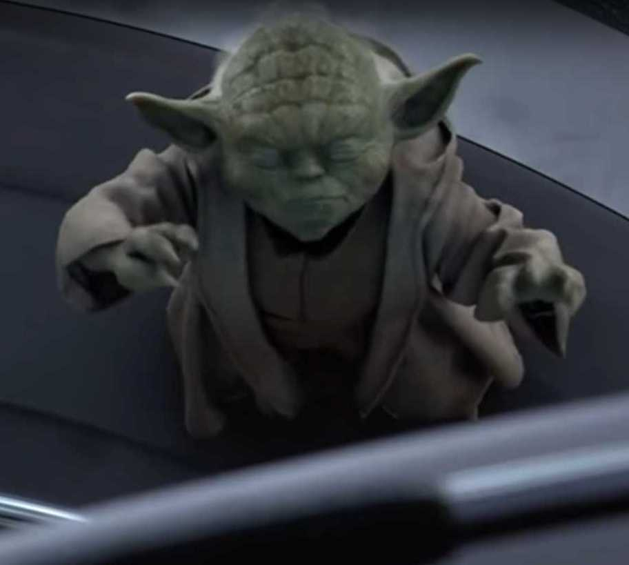 High Quality yoda throws donut Blank Meme Template