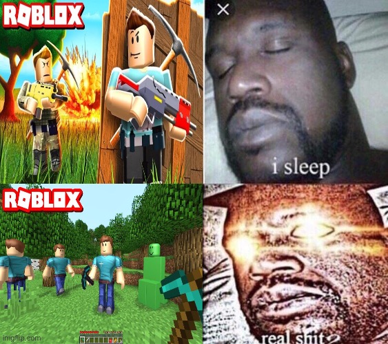 Roblox minecraft | image tagged in roblox,funny memes,ripoff,fortnite meme | made w/ Imgflip meme maker