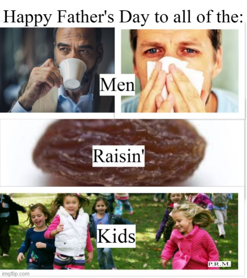 raisin' kids | image tagged in fathers day,raisinkids,meme,memes | made w/ Imgflip meme maker