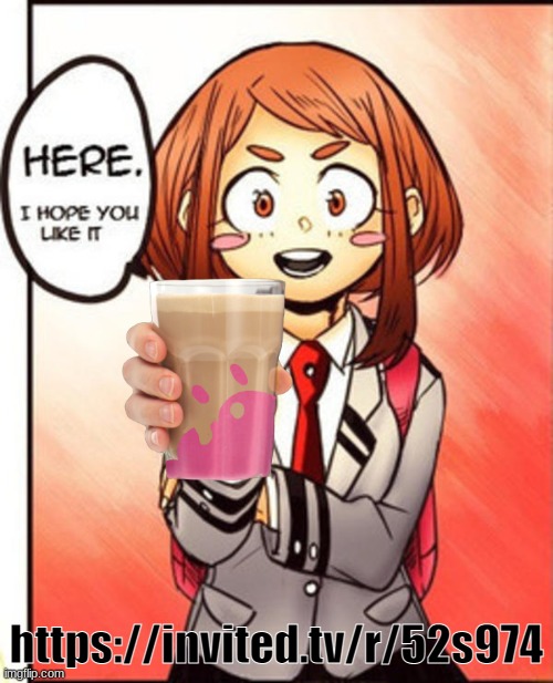 https://invited.tv/r/52s974 | https://invited.tv/r/52s974 | image tagged in uraraka middle finger | made w/ Imgflip meme maker