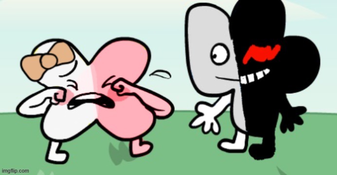 Monokuma 4 and Monomi X (not my art found on google) | made w/ Imgflip meme maker