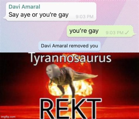 lol | image tagged in tyrannosaurus rekt,rekt,rekt w/text,oof,black boy roast | made w/ Imgflip meme maker