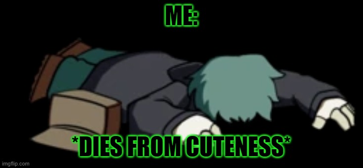 Garcello dies from cuteness Blank Meme Template