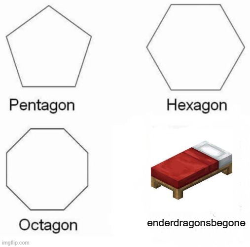 Pentagon Hexagon Octagon Meme | enderdragonsbegone | image tagged in memes,pentagon hexagon octagon | made w/ Imgflip meme maker