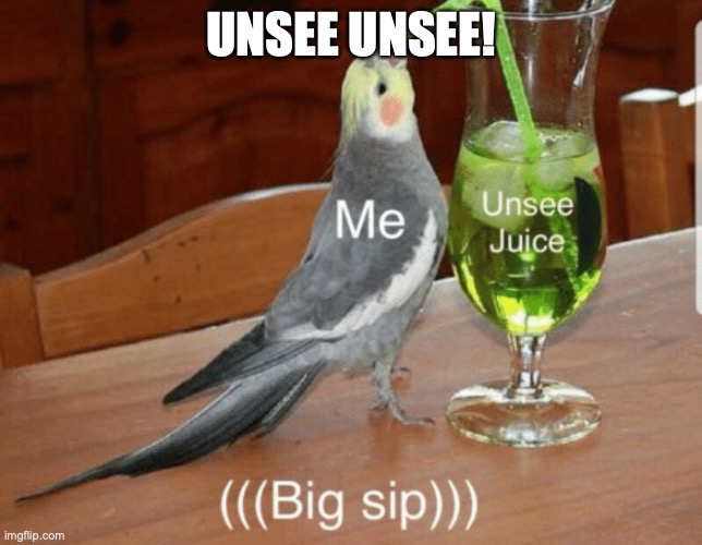 Unsee juice | UNSEE UNSEE! | image tagged in unsee juice | made w/ Imgflip meme maker