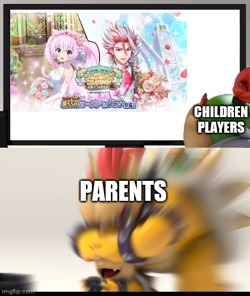 THIS IS NOT a nice game update | CHILDREN PLAYERS; PARENTS | image tagged in nintendo switch parental controls,memes,update | made w/ Imgflip meme maker