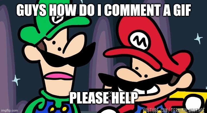 GUYS HOW DO I COMMENT A GIF; PLEASE HELP | made w/ Imgflip meme maker