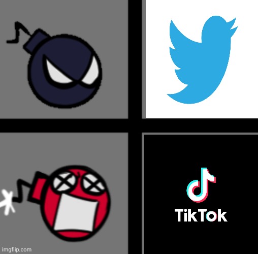Twitter: angry. Tiktok: Ahhhhhhhhhhh | image tagged in mad whitty | made w/ Imgflip meme maker