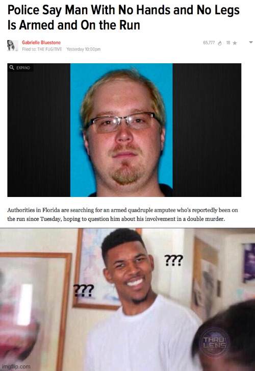 what | image tagged in black guy confused,florida man | made w/ Imgflip meme maker