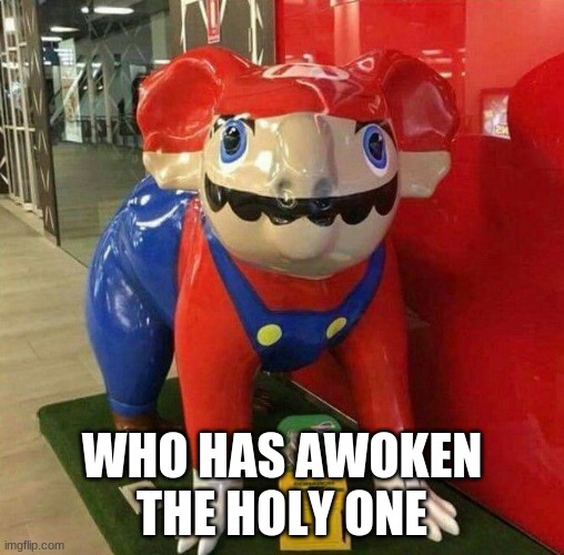 WHo has awoken | WHO HAS AWOKEN THE HOLY ONE | image tagged in memes,too funny | made w/ Imgflip meme maker