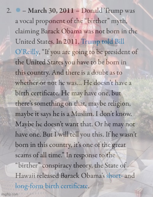 Cringing at one of Trump’s first political statements of the 2010s. | made w/ Imgflip meme maker