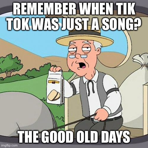 Just search up tik tok song I guess | REMEMBER WHEN TIK TOK WAS JUST A SONG? THE GOOD OLD DAYS | image tagged in memes,pepperidge farm remembers | made w/ Imgflip meme maker