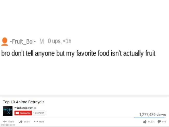 Top 10 Anime Betrayals | image tagged in top 10 anime betrayals | made w/ Imgflip meme maker