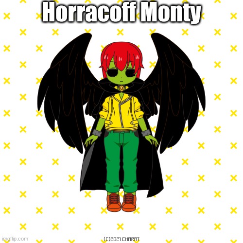 (My own version of the animatronics) | Horracoff Monty | image tagged in charat | made w/ Imgflip meme maker