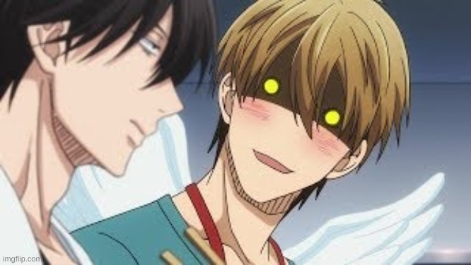 oh that's definitely the face of a horni angel | made w/ Imgflip meme maker