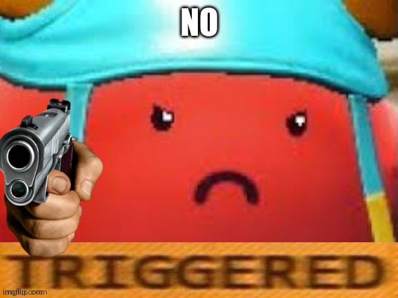 Guff triggered | NO | image tagged in guff triggered | made w/ Imgflip meme maker