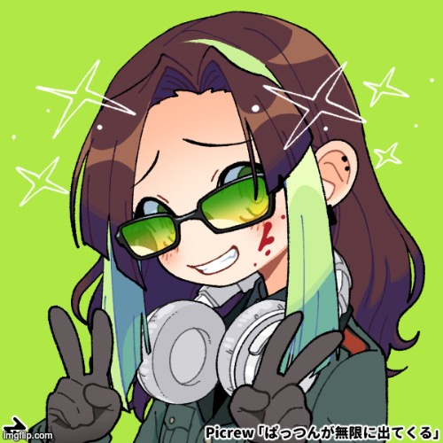 And now Teresa (aka glow-squid chan)! | image tagged in credit goes to the maker of this picrew | made w/ Imgflip meme maker