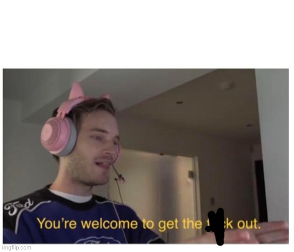 You're welcome to get the f**k out | image tagged in you're welcome to get the f k out | made w/ Imgflip meme maker