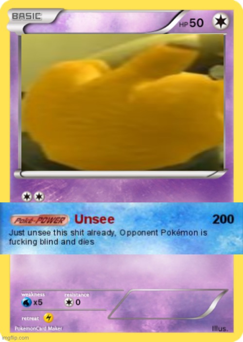 Bruh | image tagged in pok mon card | made w/ Imgflip meme maker