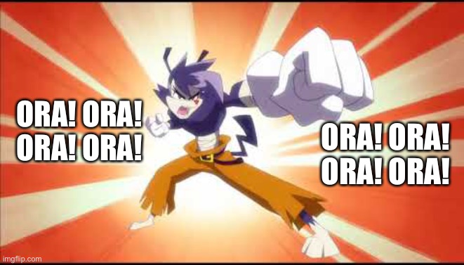 I have absolutely no idea how to describe this image | ORA! ORA! ORA! ORA! ORA! ORA! ORA! ORA! | image tagged in yakko,jojo's bizarre adventure,animaniacs | made w/ Imgflip meme maker
