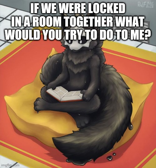 Puro read | IF WE WERE LOCKED IN A ROOM TOGETHER WHAT WOULD YOU TRY TO DO TO ME? | image tagged in puro read | made w/ Imgflip meme maker