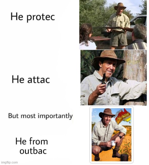 image tagged in indiana jones,he protec he attac but most importantly | made w/ Imgflip meme maker