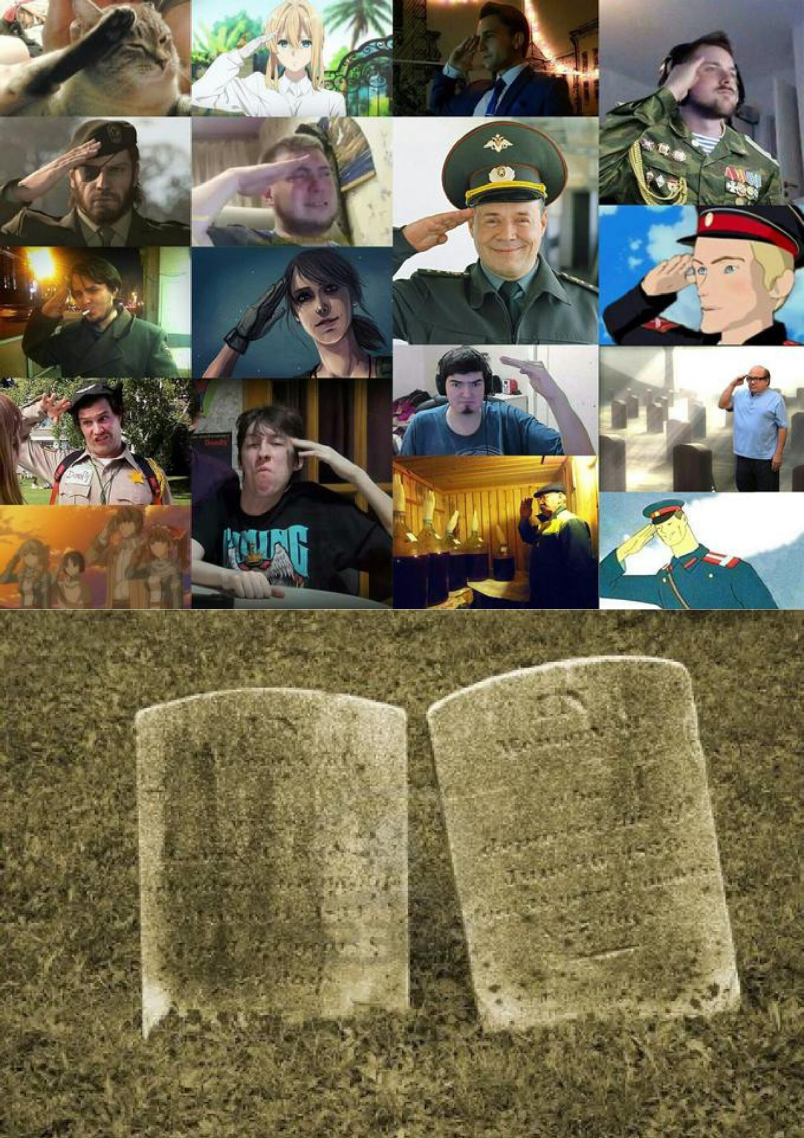 Salute to our Fallen Heroes Blank Meme Template