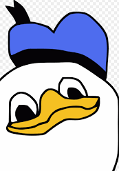 High Quality Donald the noob duck Blank Meme Template