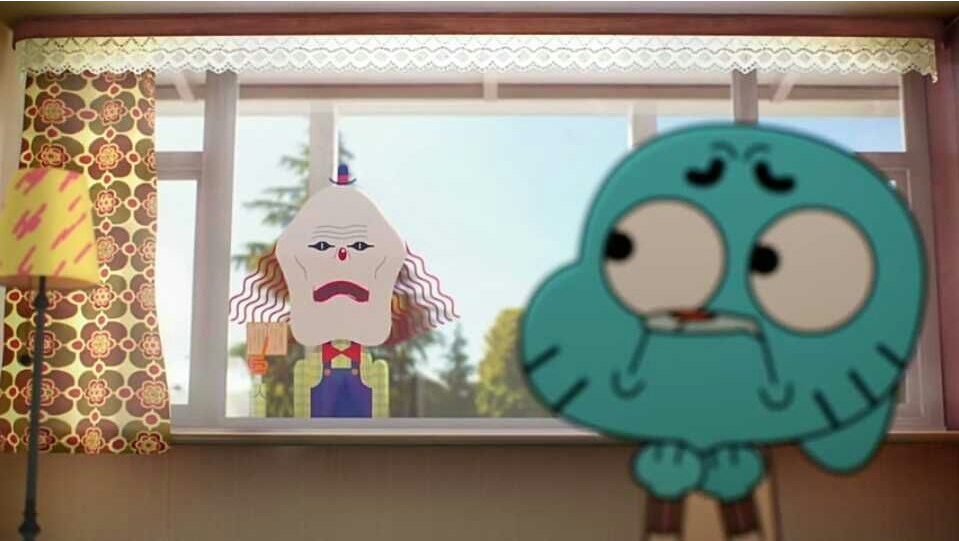 Gumball:the man behind the window Blank Meme Template