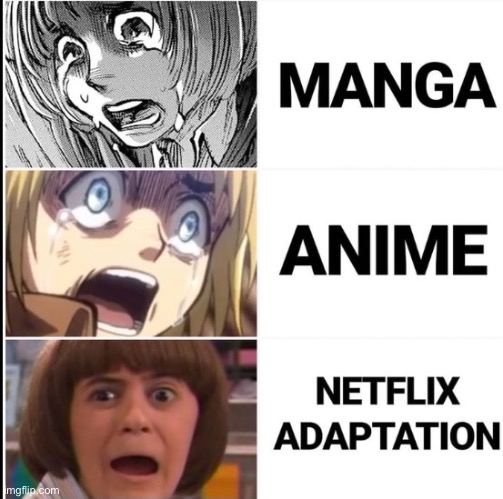 Oof | image tagged in manga anime netflix adaption,memes,funny | made w/ Imgflip meme maker