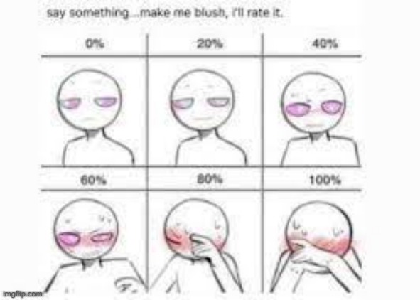 O-O | image tagged in make me blush | made w/ Imgflip meme maker