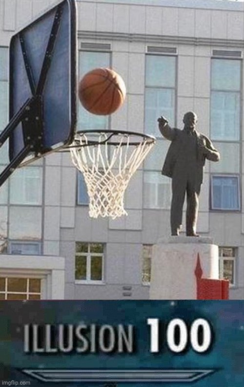 Optical illusion: Statue playing basketball | image tagged in illusion 100,statue,optical illusion,funny,memes,basketball | made w/ Imgflip meme maker