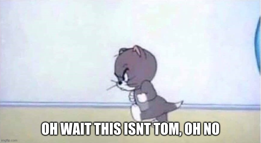 Angry Tom | OH WAIT THIS ISNT TOM, OH NO | image tagged in angry tom | made w/ Imgflip meme maker