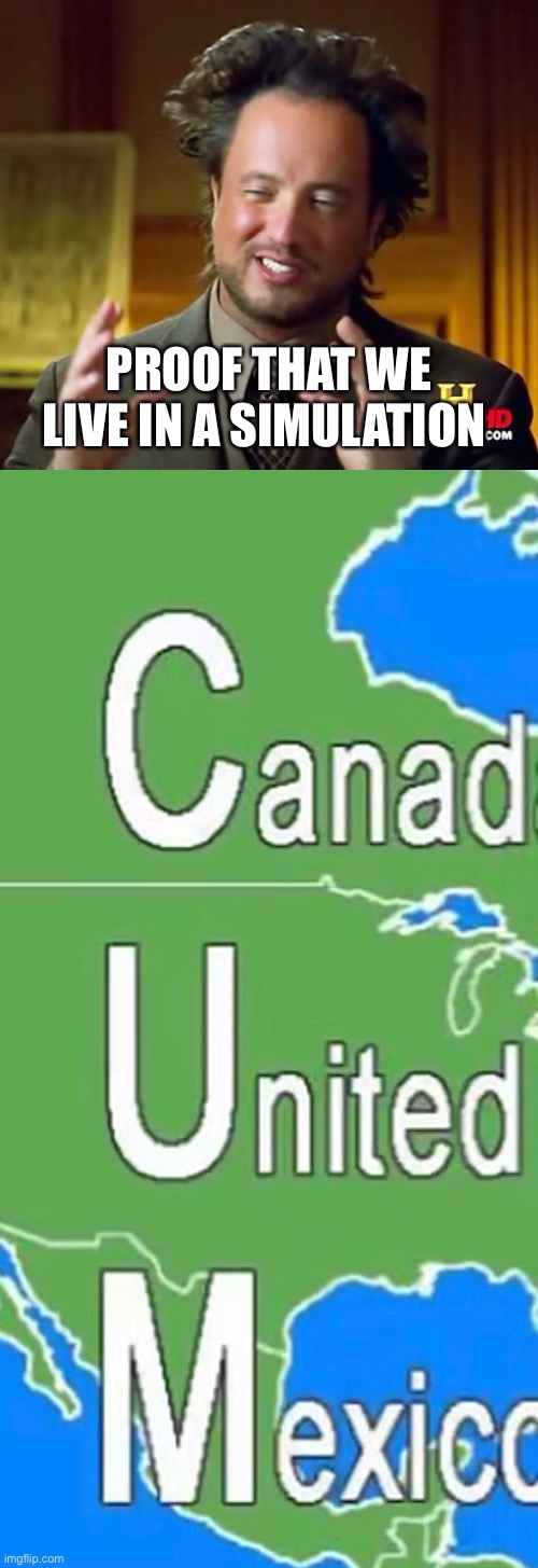 PROOF THAT WE LIVE IN A SIMULATION | image tagged in memes,ancient aliens,matrix | made w/ Imgflip meme maker