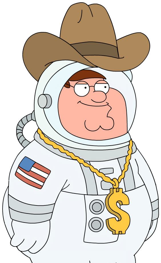 High Quality Peter griffin astronaut cowboy Blank Meme Template