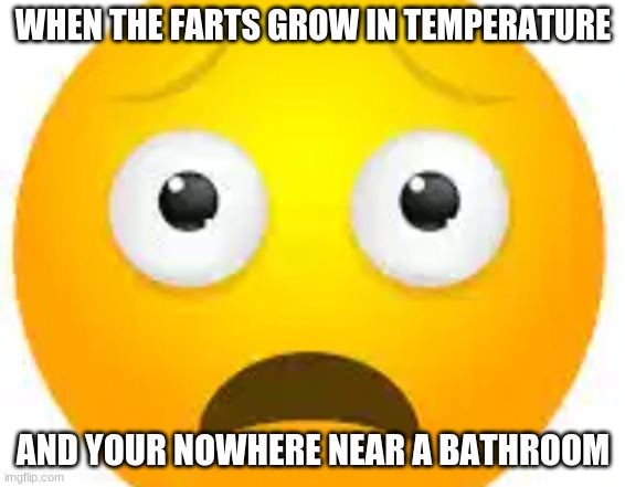 poo | WHEN THE FARTS GROW IN TEMPERATURE; AND YOUR NOWHERE NEAR A BATHROOM | image tagged in bad luck brian | made w/ Imgflip meme maker