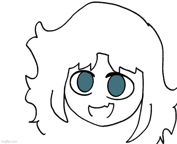 Fuq it, me trying to draw my Oc as an anime girl | image tagged in bottom text,e | made w/ Imgflip meme maker