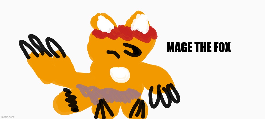 He may seem tough. But don't get fooled by the cuteness of a wizard! | MAGE THE FOX | made w/ Imgflip meme maker