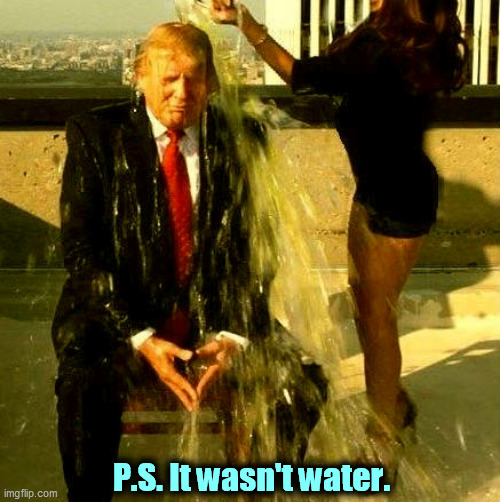 Ah, memories. | P.S. It wasn't water. | image tagged in trump,water,challenge | made w/ Imgflip meme maker