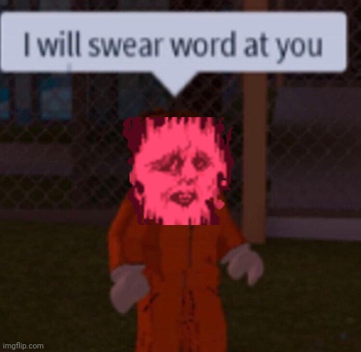 I will swear word at you | image tagged in i will swear word at you | made w/ Imgflip meme maker