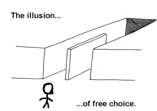 thee  illusion  of  free   choice Blank Meme Template