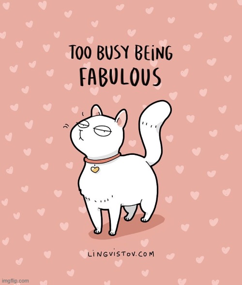 A Cat's Way Of Thinking | image tagged in memes,comics,cats,thinking,too true,i'm fabulous | made w/ Imgflip meme maker