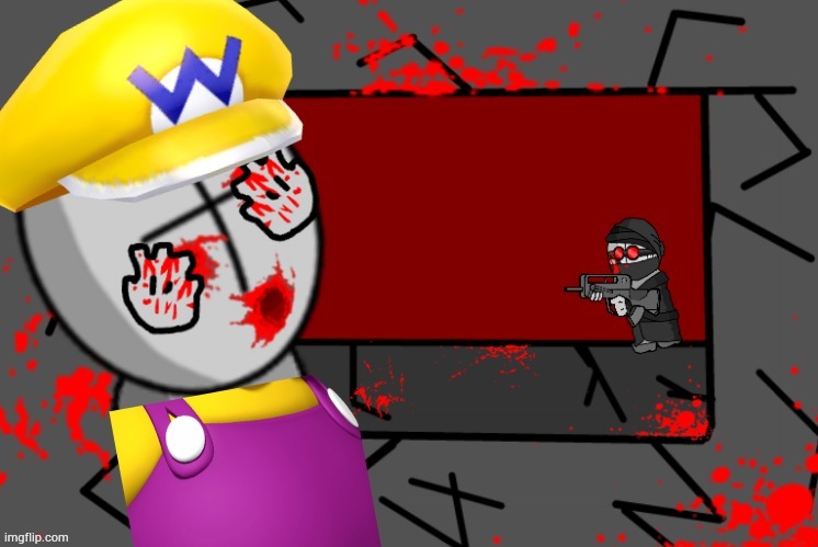 Wario gets killed by Hank J. Wimbleton.mp3 | made w/ Imgflip meme maker