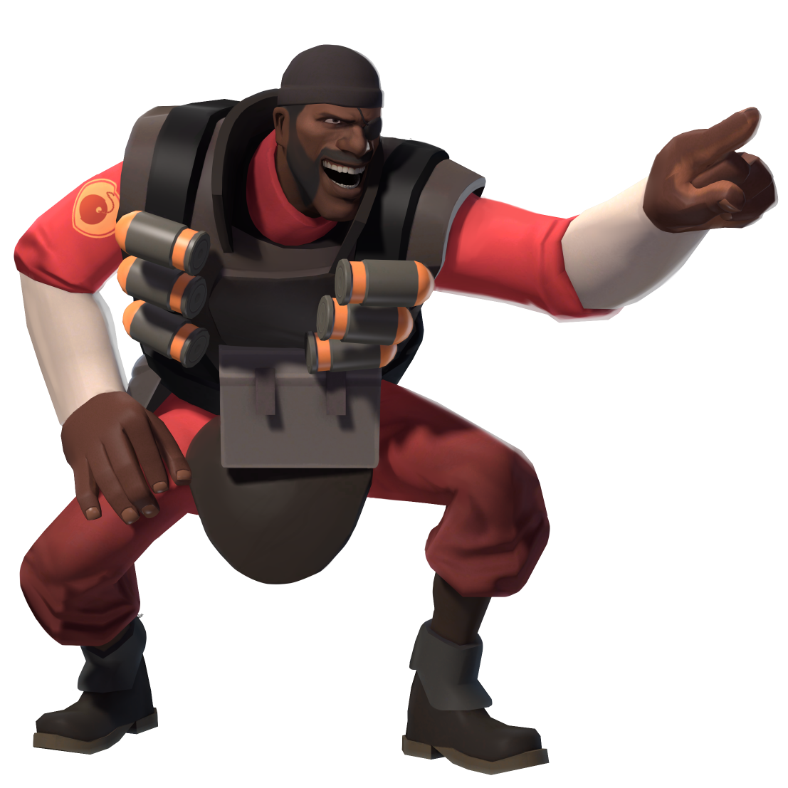 demoman laughs at you in 4k Blank Meme Template