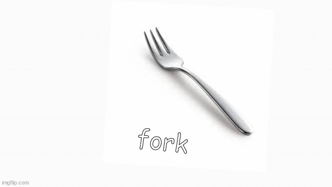 white box | fork | image tagged in white box | made w/ Imgflip meme maker